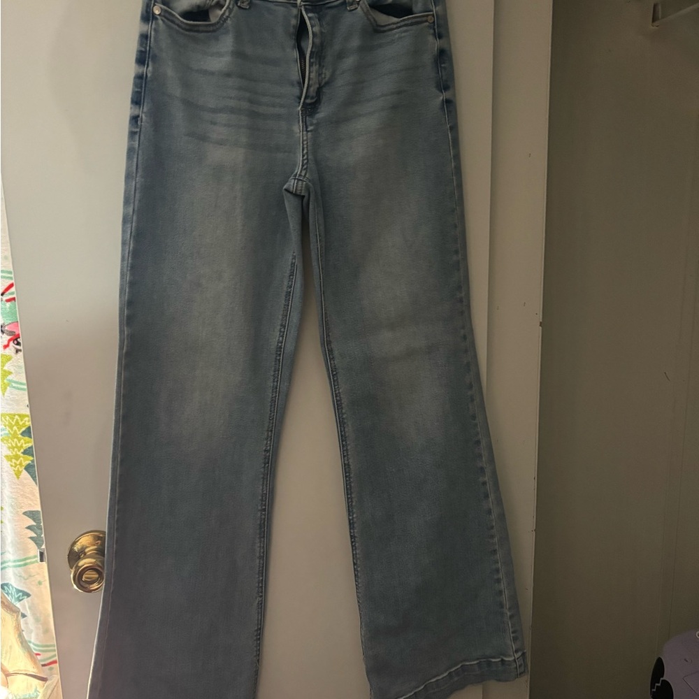 Women's Classic Light Blue Flare Jeans